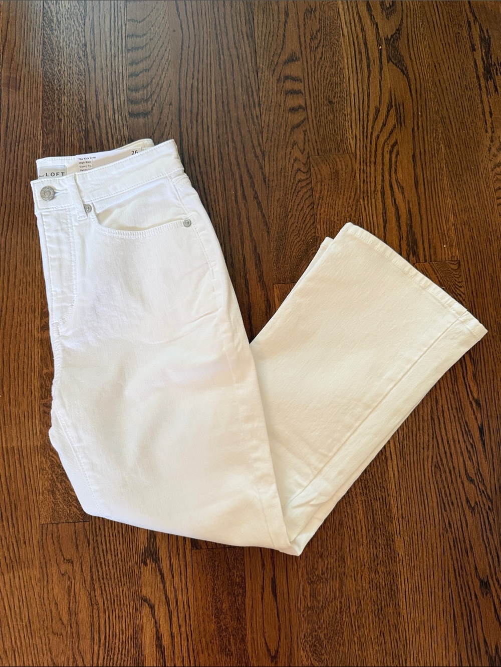 NWT Loft White Crop Jeans